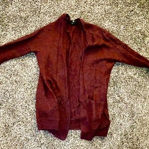 Comfy maroon cardigan